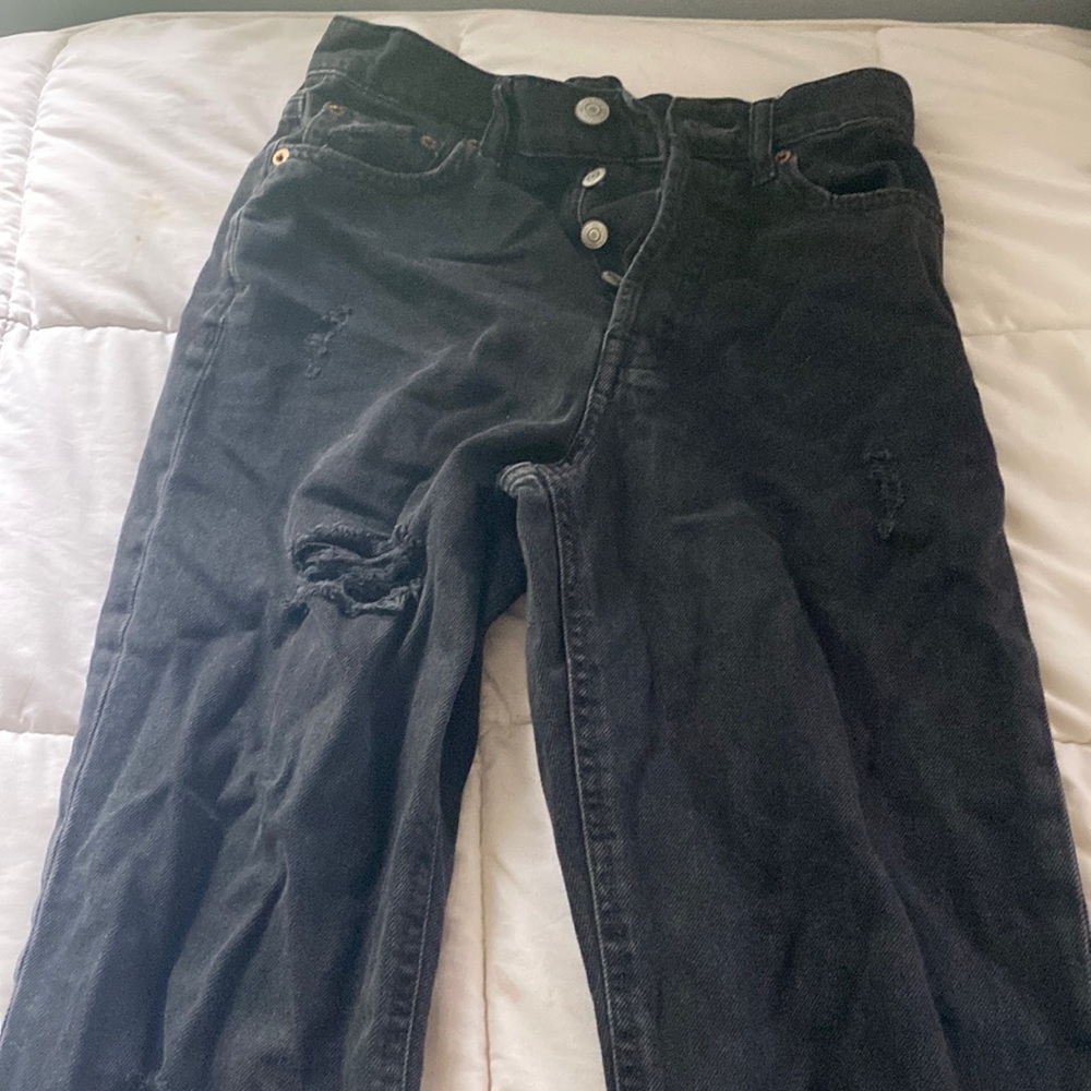 Black Aero Ripped Jeans